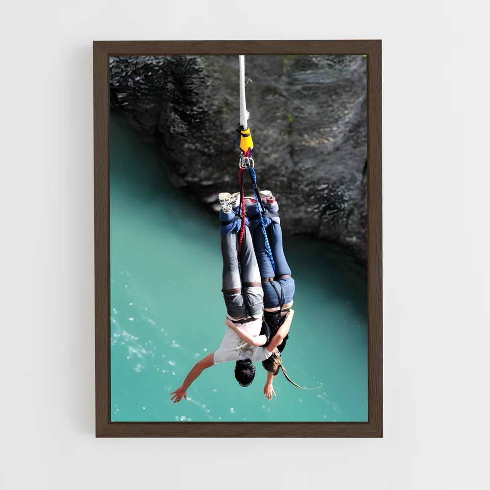 Poster Suspendu au Lieu de l'Eau – affiche Saut à l’élastique (vue 5)